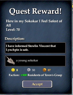 EQ2 Sokokar Quest Reward