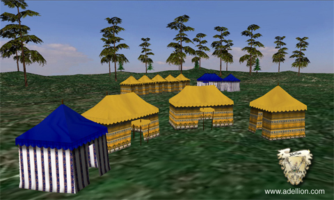 Adellion: Tents in a desert. No, really.