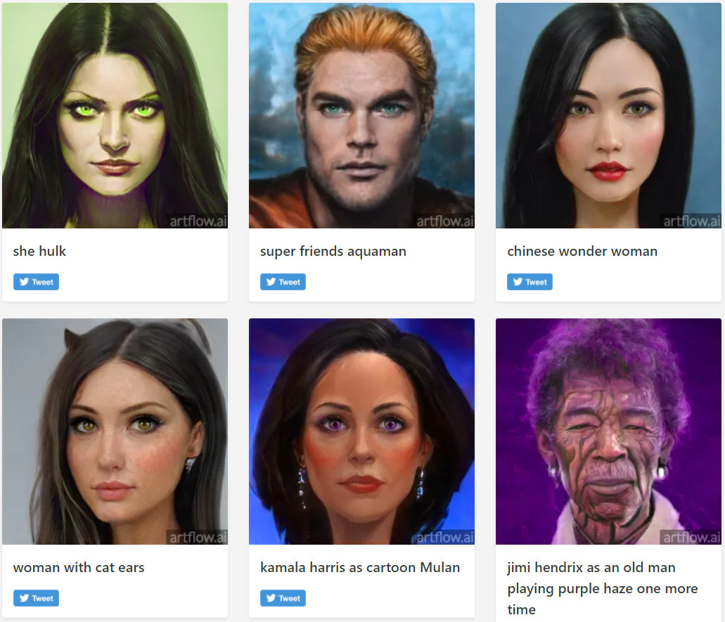 Generate AI Images using descriptions of each character from
